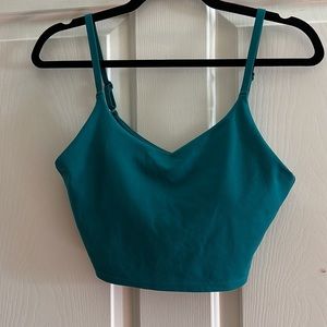 Athleta Elation longline bra Small Emerald Green